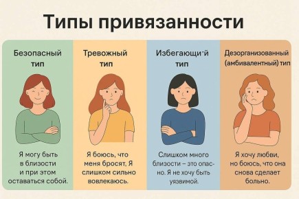Типы привязанности: как они влияют на наши любовные истории?