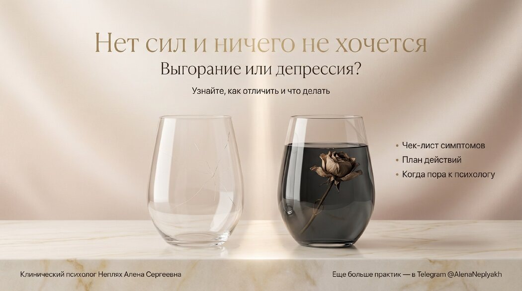 Как отличить выгорание от депрессии: симптомы и рекомендации