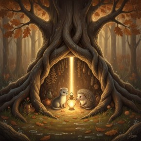 Свет из глубины леса