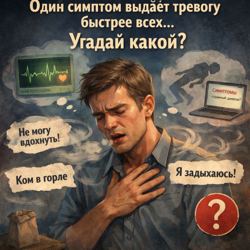 Как ощущение нехватки воздуха провоцирует тревогу